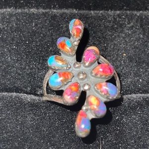 Beautiful sterling spiny turquoise ring